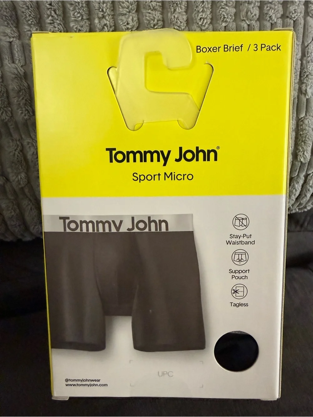 Tommy John Black and Gray Boxer Briefs Pack - Sport Micro